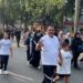Olahraga Bersama Keluarga di CFD, Bupati Bogor Ajak Warga Dukung UMKM