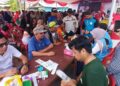 ‎Milad ke-5, Komunitas Berbagi Jalur Gelar Cek Kesehatan Gratis dan Tebus Murah Sembako