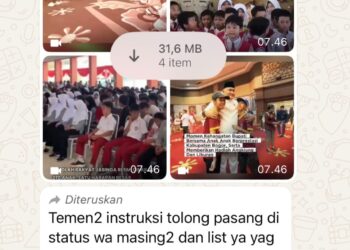 Pasca KPK Amankan Uang 1,5 Miliar, ASN Pemkab Bogor Diinstruksikan Pasang Status WA Kinerja Bupati???