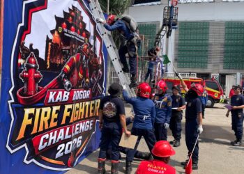 Fire Fighter Challenge 2026 Digelar di Pakansari, Uji Ketangkasan Petugas Damkar Kabupaten Bogor