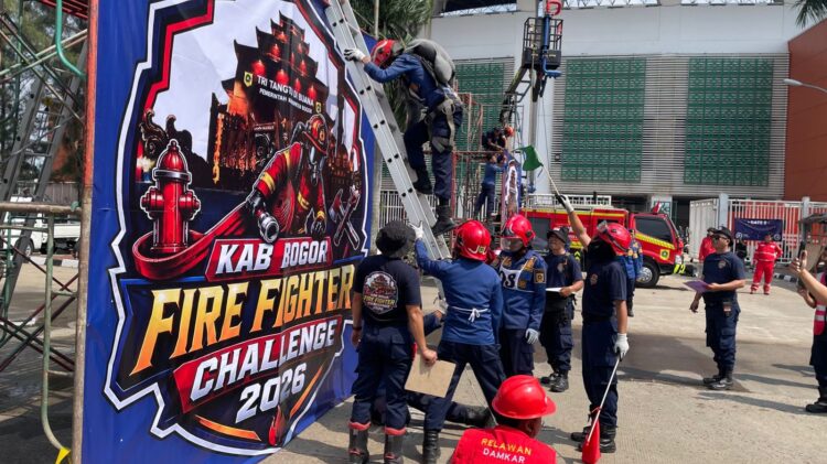 Fire Fighter Challenge 2026 Digelar di Pakansari, Uji Ketangkasan Petugas Damkar Kabupaten Bogor
