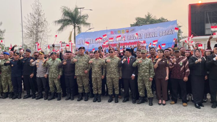 Ribuan Personel Gabungan Gelar Apel Kebangsaan: Dari Bogor untuk Indonesia