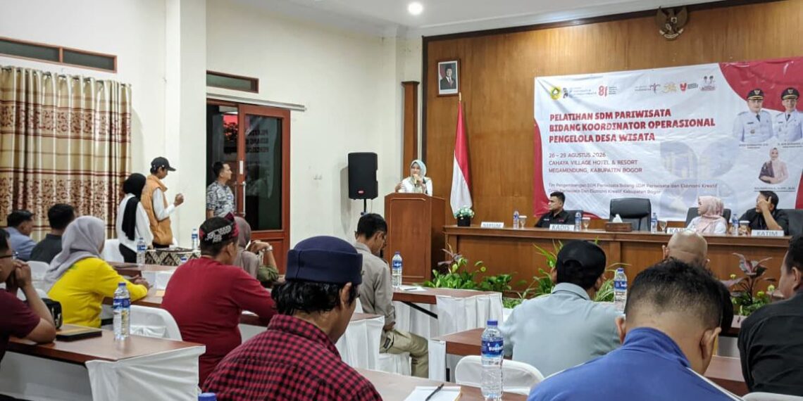 Disparekraf Kabupaten Bogor Gelar Pelatihan dan Sertifikasi Kompetensi Pengelola Desa Wisata