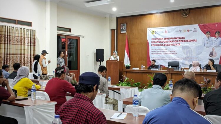 Disparekraf Kabupaten Bogor Gelar Pelatihan dan Sertifikasi Kompetensi Pengelola Desa Wisata