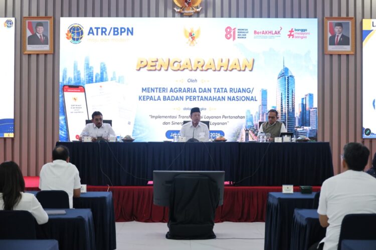 Sebarkan Semangat Transformasi Layanan Pertanahan, Menteri Nusron: Untuk Memberikan Kepastian kepada Masyarakat