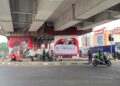 Dicoret OTK “Londo Ireng”, Mural Prabowo dan Rudy Susmanto di Cileungsi Ditutup Spanduk