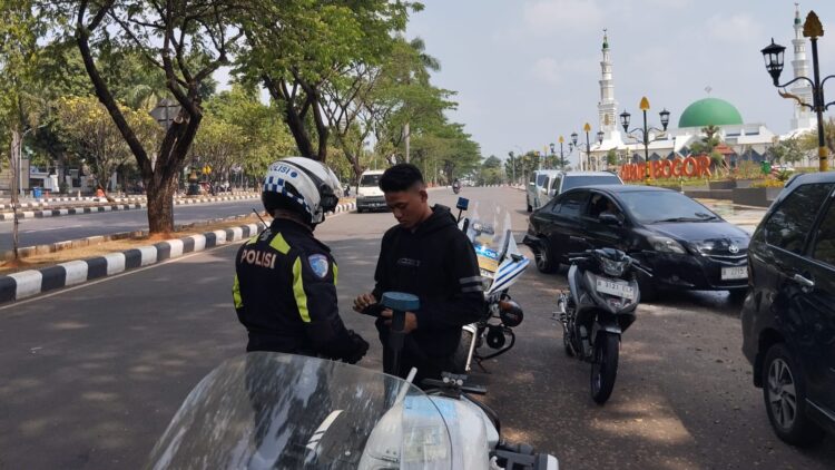Satlantas Polres Bogor Jaring 5 Pelanggar di Jalur Tegar Beriman, Knalpot Brong Jadi Sasaran Utama