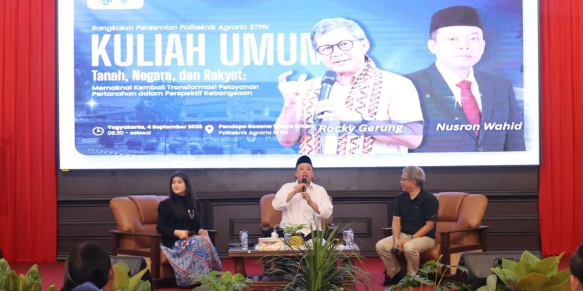 Tak Sekadar Ilmu Pertanahan, Rocky Gerung Nilai Taruna/i Politeknik Agraria STPN Belajar Banyak Disiplin Ilmu