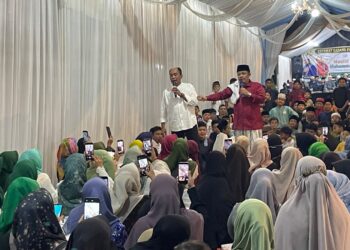 Maulid Nabi di Pos Silet Meriah! Ratusan Warga Terhibur Aksi Ustaz Hasan Kosasih dan Azis Gagap
