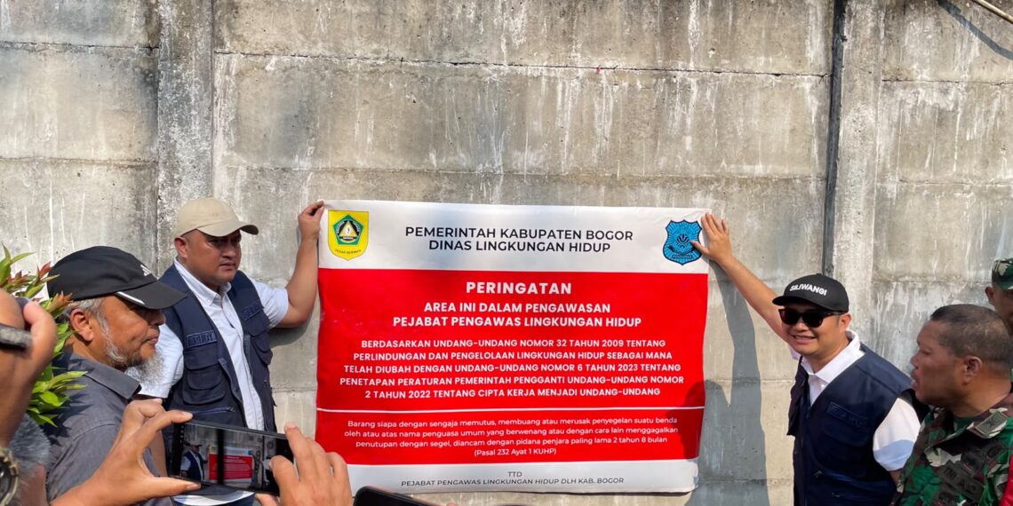 Jaga Iklim Investasi, Pemkab Bogor Beri Waktu 10 Hari Kepada Perusahaan Diduga Cemari Sungai Cileungsi