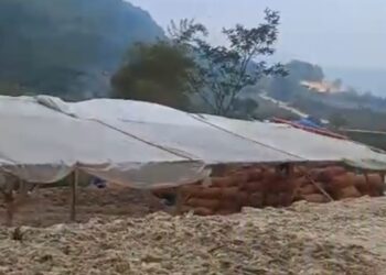 Cemari Lingkungan, Pabrik Pengolahan Bulu Ayam di Nambo Disambangi KNPI Klapanunggal