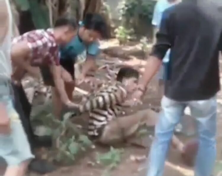 Kepergok Hendak Curi Mesin Pompa Air, Seorang Pria Babak Belur di Wanaherang