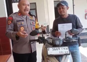 Motor Diduga Hasil Curanmor Ditinggal Pelaku di Cibinong, Pemilik Malah Menemukannya di Polsek