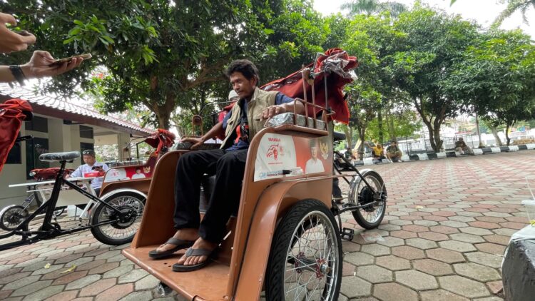 130 Becak Listrik Bakal Diberikan di Hari Ulang Tahun Presiden Prabowo