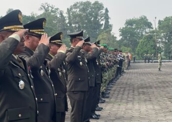 Jelang HUT ke-81 TNI, Forkopimda Kabupaten Bogor Upacara dan Ziarah di TMP Pondok Rajeg