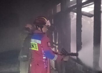 Dipicu Kebocoran Gas, Vila di Cisarua Bogor Hangus Terbakar
