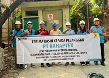 PLN UP3 Gunung Putri Dukung Peningkatan Kapasitas Produksi PT Kahaptex Melalui Tambah Daya Listrik