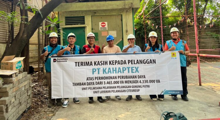 PLN UP3 Gunung Putri Dukung Peningkatan Kapasitas Produksi PT Kahaptex Melalui Tambah Daya Listrik
