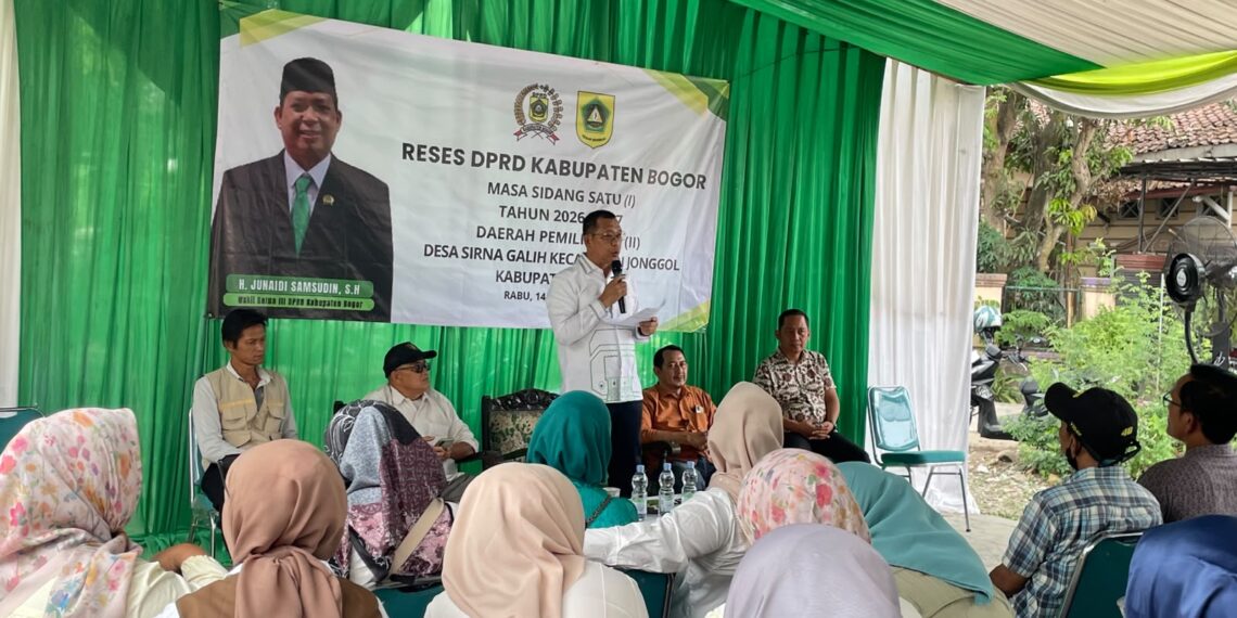 Reses Mandiri Junsam di Jonggol Diserbu Ratusan Warga, Perbaikan PJUTS Jadi Sorotan