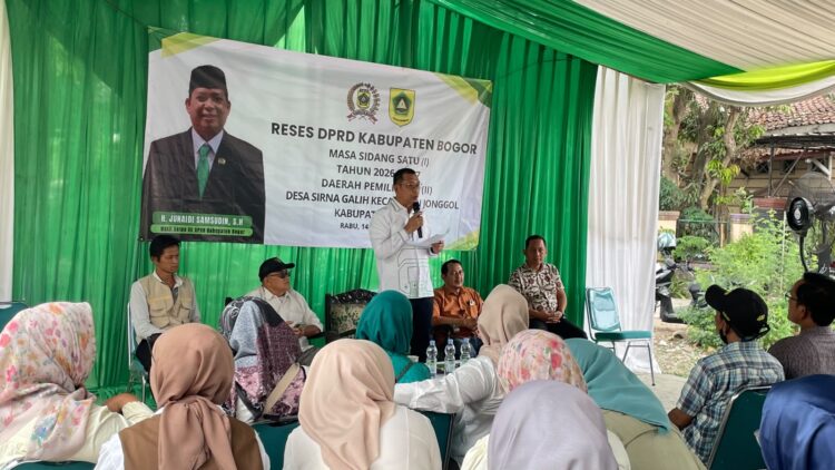 Reses Mandiri Junsam di Jonggol Diserbu Ratusan Warga, Perbaikan PJUTS Jadi Sorotan